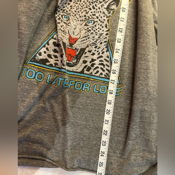 DAYDREAMER Def Leopard Long Sleeve Tee‎ Top Grey XL - Picture 8 of 9